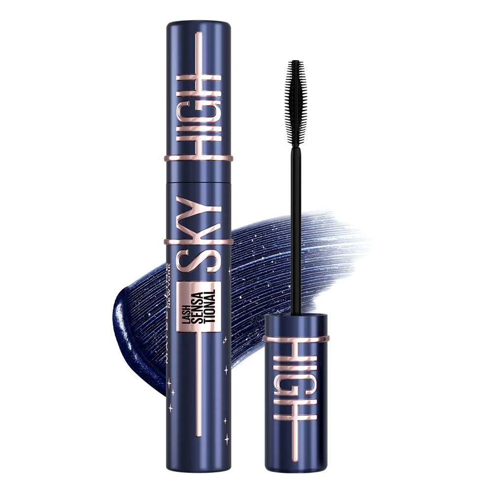 Maybelline Sky High Mascara Cosmic Blast 101 Meteor Black #Waterproof Brush Comb Long Comb Volume