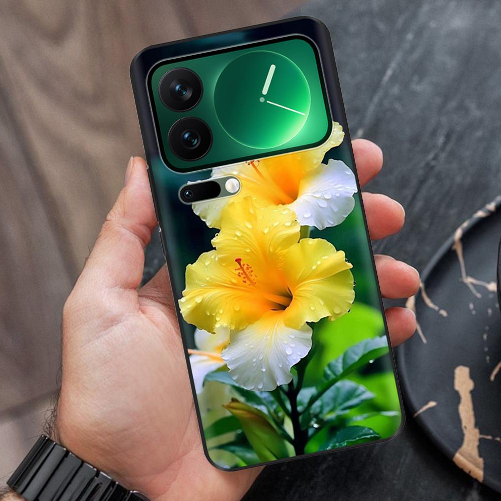 Black Silicone Case For Xiaomi 17 Pro Max Soft Painted Phone Case For Xiaomi 17 Pro Mi17 Shockproof Shell Bumper Protector Cover