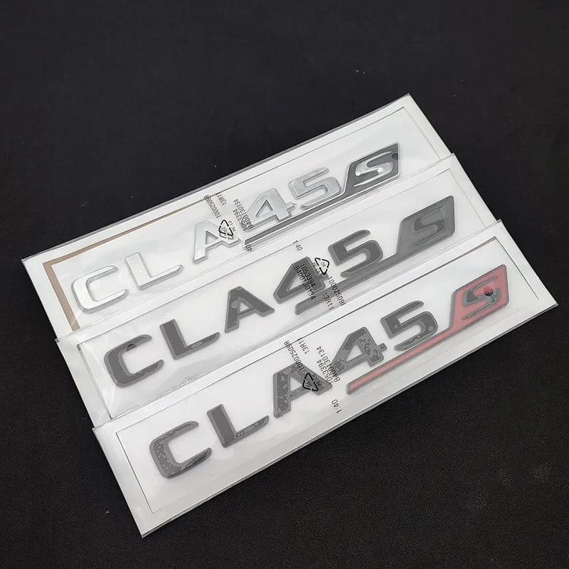 3D ABS CLA45S TURBO Наклейка-эмблема на багажник автомобиля Буквы Автоаксессуары Подходит для CLA 45 S AMG C117 C118