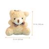 STOBOK Bear Keychain Cute Plush Bag Charm Mini Animal Pendant Hanging Decoration Accessory 12-Piece 3.1-Inch