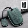 Leather Car Key Case Cover Shell For Hyundai Grand Santa Fe 3 DM I30 IX35 Ix45 Encino KONA Solaris Azera Grandeur Creta 2 Kona