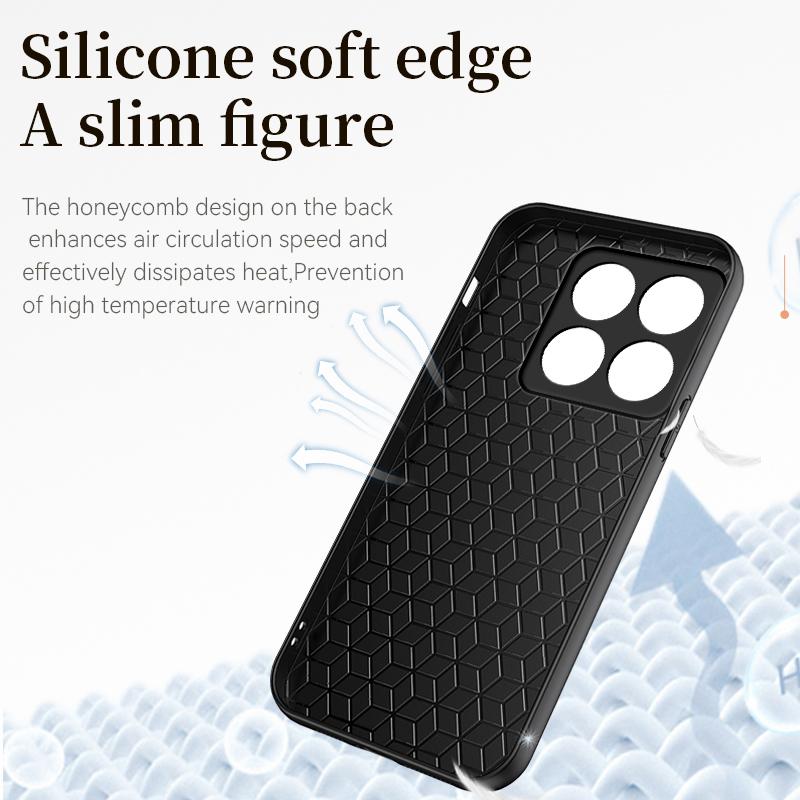 Solid Color Leather Slim Case For Xiaomi 14T Pro Poco F6 Pro X6 Redmi Note 14 13 Pro 12 11 Lens Protection Matte Soft Shockproof Phone Cover