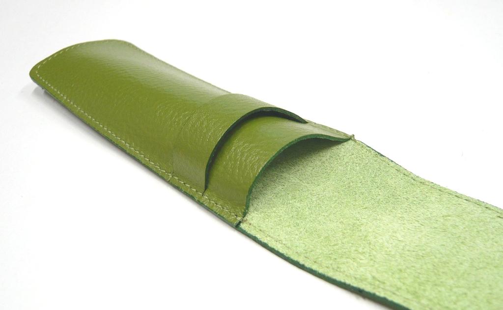 Пенал из зернистой кожи с металлическим тачскрином для смартфона и шариковой ручкой с металлическим колпачком (набор из двух штук) Указка, Ручка, (Синий, SASKI-701S-QSJW700-L-2)