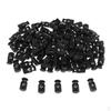 100 Pieces Black Plastic Toggle Spring Clasp Stop Single Hole String Cord Locks