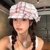 Звездные восьмиугольные кепки Y2k шляпа художника Ins клетчатая облачная беретка женская