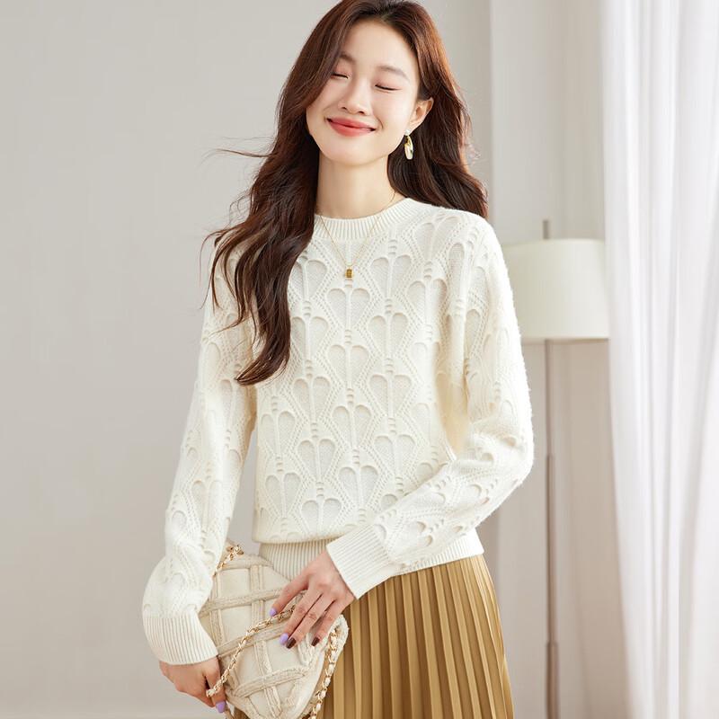 Женский жаккардовый свитер Srcr из чистой шерсти