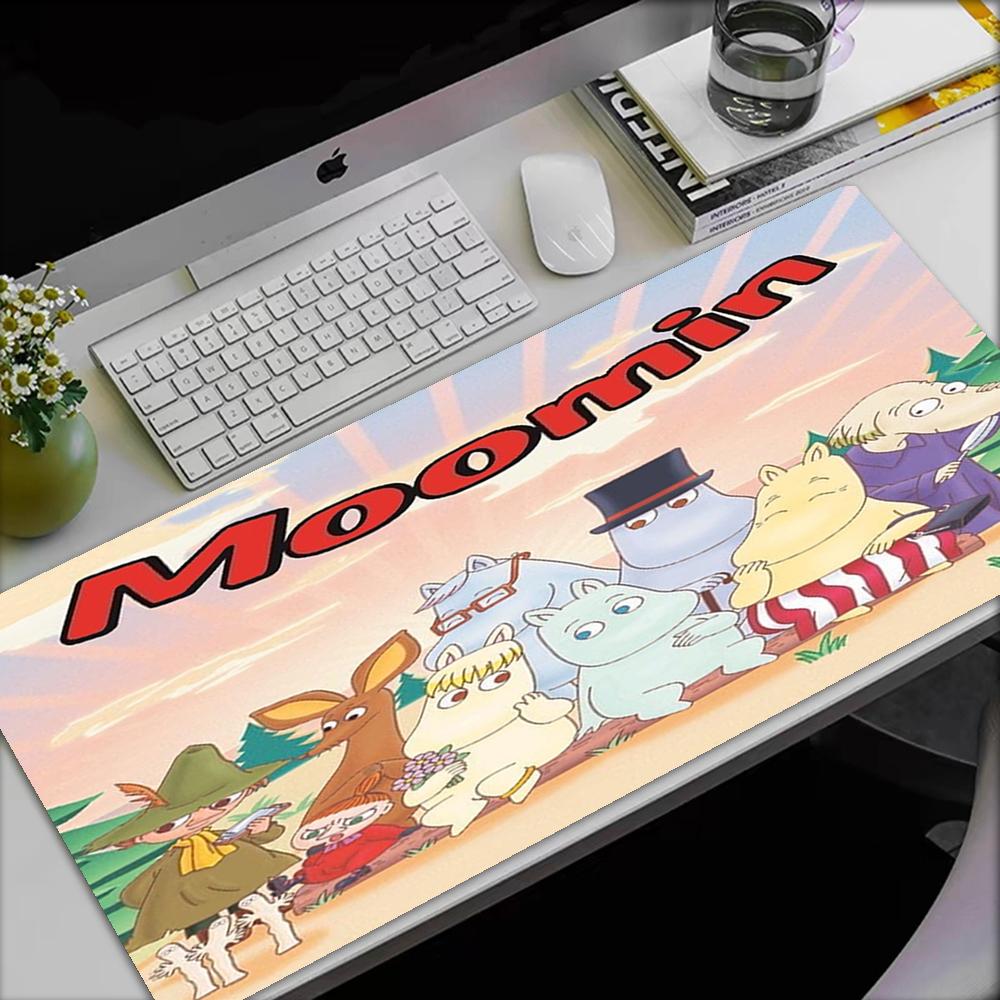 Moomin Theme Mouse Pad, Non Slip Rubber Base, Multifunctional Office & Home Decor, Perfect for Workspace Personalization.