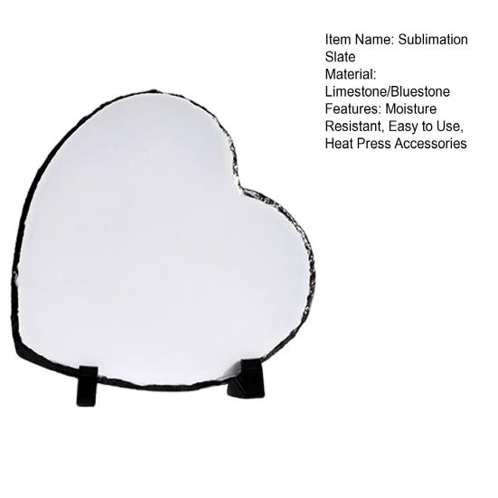 Сублимационный сланец Теплопередача Камень Фоторамка с Подставкой Термо