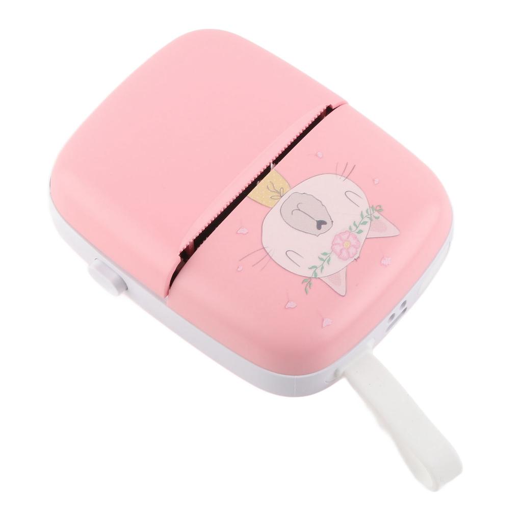 Карманный термопринтер HD Мини Многофункциональный Bluetooth Принтер для телефона для студентов Розовый