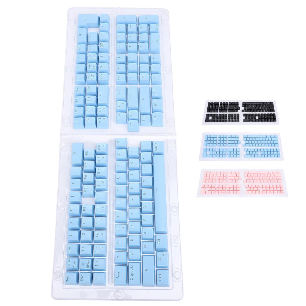 132 Keys French Keyboard Keycaps Minimalist Mechanical Keyboard Keycaps for 61 64 68 84 87 96 98 100