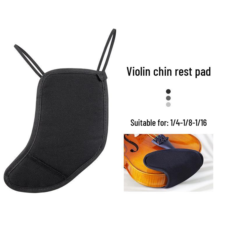 Violin Chin Rest Pad & Protector for Children and Adults - Comfortable Chin and Shoulder Support with Cloth Cover.