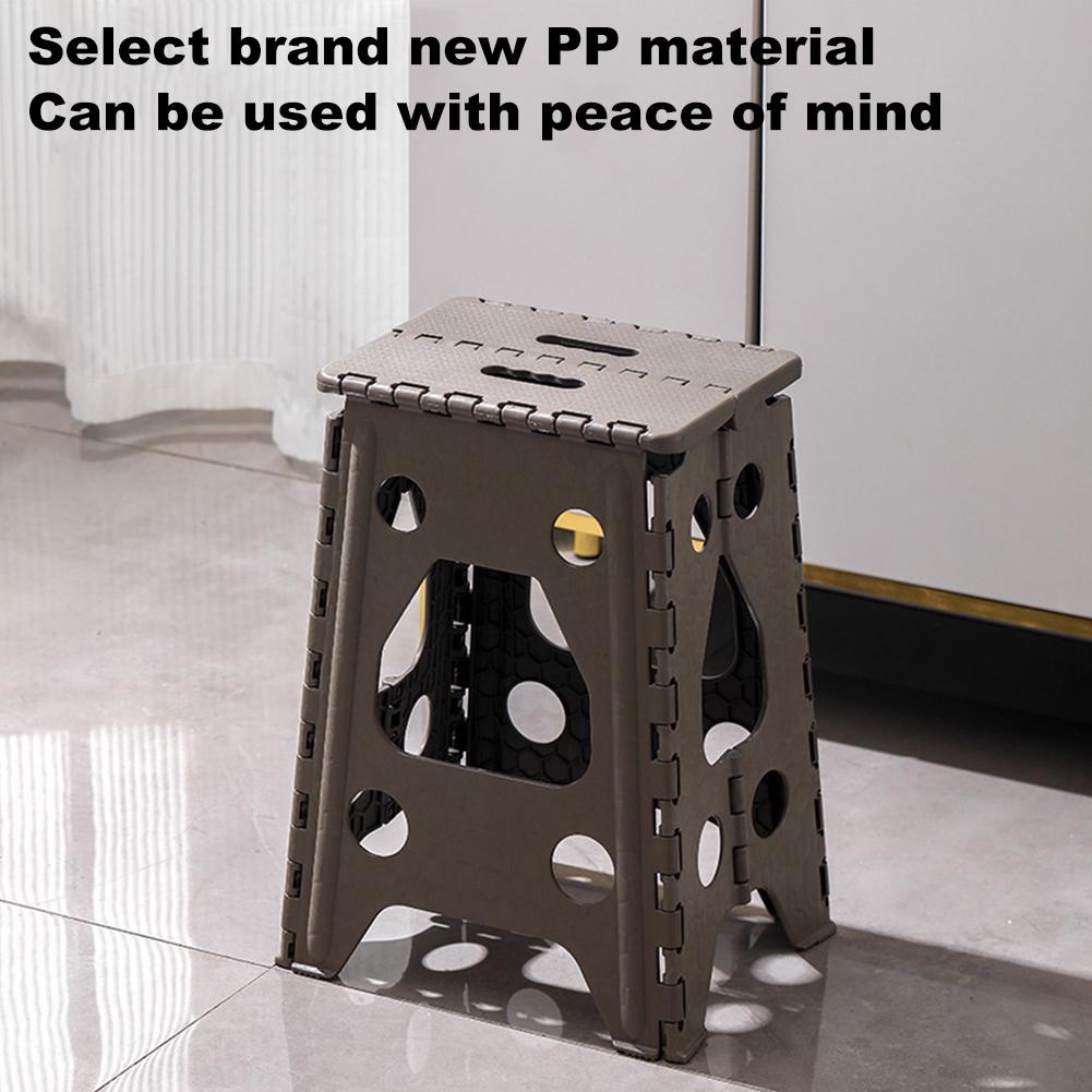 18 Inch Foldable Stool 400 LBS Capacity Collapsible Stool Heavy Duty Step Stool Non Slip Folding Stools for Kitchen Dining Room