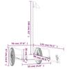Bicycle Trailer Black 135 x 70 x 37 cm Iron