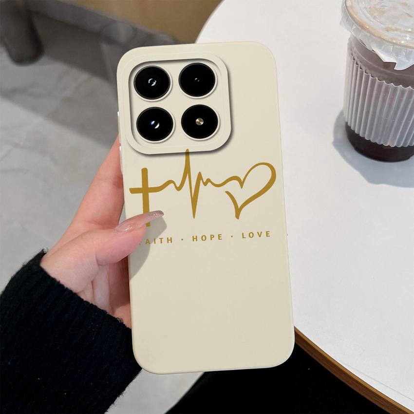 Многоцветный Чехол для Телефона с Узорами в Виде Сердечек Любви Для Xiaomi 17 15 15T 14T Pro Poco M7 M8 F7 F8 C71 C75 Ударопрочный Силиконовый Задний Чехол-Ракушка Для Xiaomi Capa