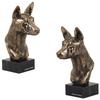 Basenji, African Bush Dog, Congo Dog - Dog Statue, Bust On Stone Base, Sculpture, Trophy for Dog Show by Brand