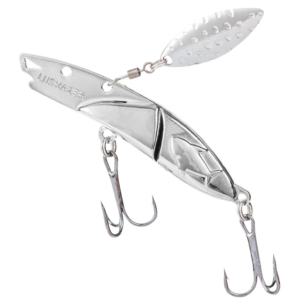 Рыболовные приманки с металлическим лезвием, вращающиеся на 360 градусов приманки с блестками, светоотражающая блесна, жесткая приманка для соленой воды, пресной воды