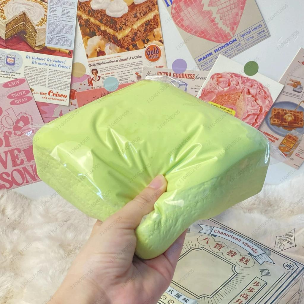 Супертолстый квадратный молочный рисовый пирог Сквиши Игрушка Медленно поднимающийся Влажный молочный пирог Хлеб Игрушки-антистресс Антистрессовые Игрушки ASMR для Детей и Взрослых