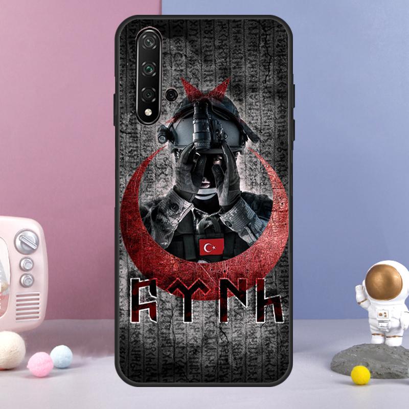Чехол с турецким флагом для Huawei Nova 9 10 SE 3i 7i 8i 11i 12i Y60 Y61 Y70 Y72 Y73 Y90 Y91 P20 P30 P40 Lite