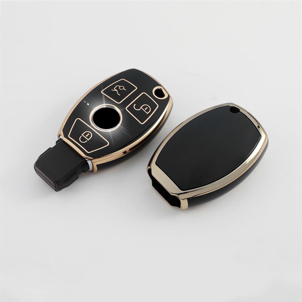 For Mercedes Benz A B R G Class GLK GLA GLC GLR W204 W210 W176 W202 W463 Soft TPU Car Remote Key Case Cover Shell Fob