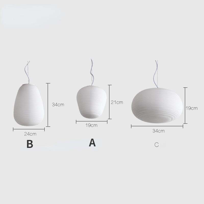 Молочно-белые стеклянные завитки, подвесной светильник в форме кокона для кухни, обеденного стола, кабинета, акриловый домашний декор, подвесная лампа