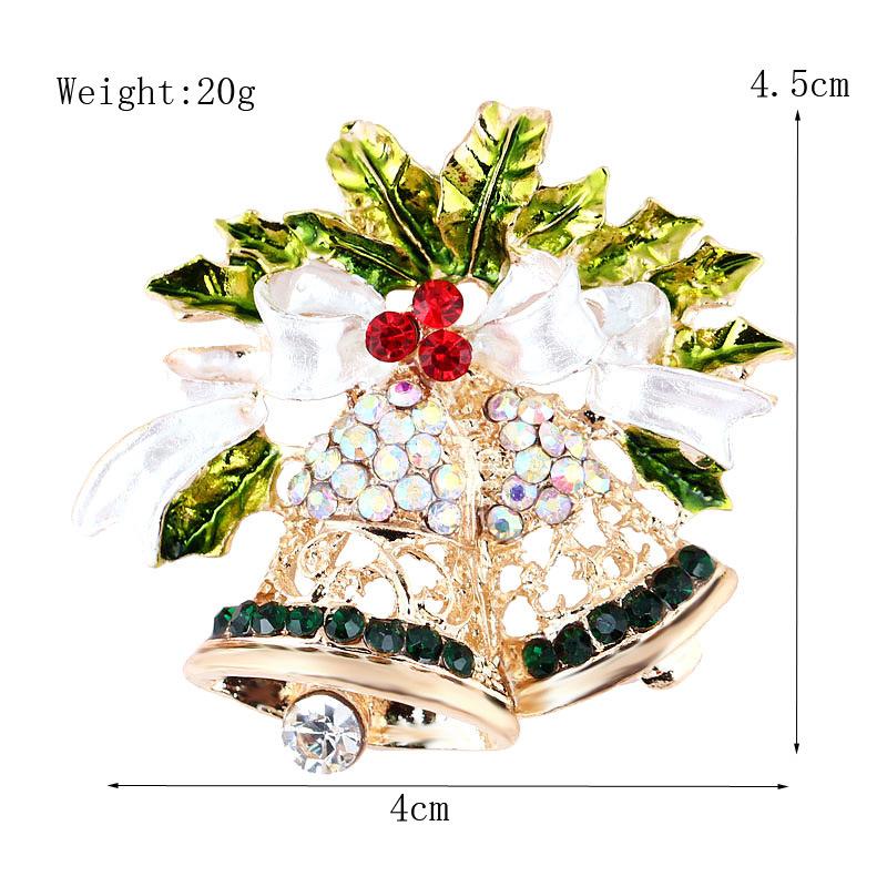 Fashion Simple Christmas Enamel Brooch Women Men Clothing Pins Jewelry