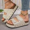 Fashion Women Slippers Flats Platform Sandals Female Summer New Designer Studded Beach Slippers Fashion Casual Flip Flops Home Slides