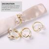 Christmas Napkin Clasps, 6pcs Restaurant Hotel Table Decorated Pearl Napkin Ring