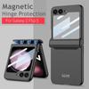 2023 NEW Luxury Hinge Matte PC Case for Samsung Galaxy Z Flip 5 Full Body Hard Armor Cover for Samsung Z Flip5 4 5g Magnetic Case