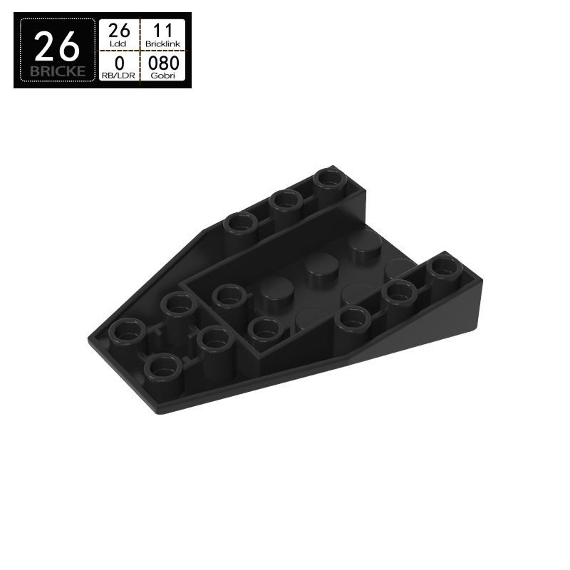 BRICKE Brick Guest 4x6 Reverse Wedge Compatible with Lego 4856, MOC Loose Parts Building Blocks.