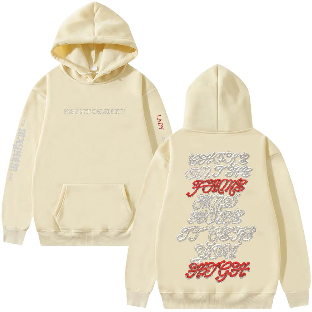 Идеальное худи знаменитости Мерч Леди Гаги Худи Мужская Женская Одежда Мода Эстетика Толстовка Повседневные Толстовки Хай-стрит