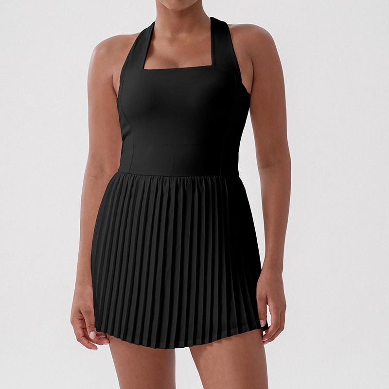 Womens Quick-Dry Tennis Skort With Built-in Bra Breathable Sport Skirt Running Golf Yoga