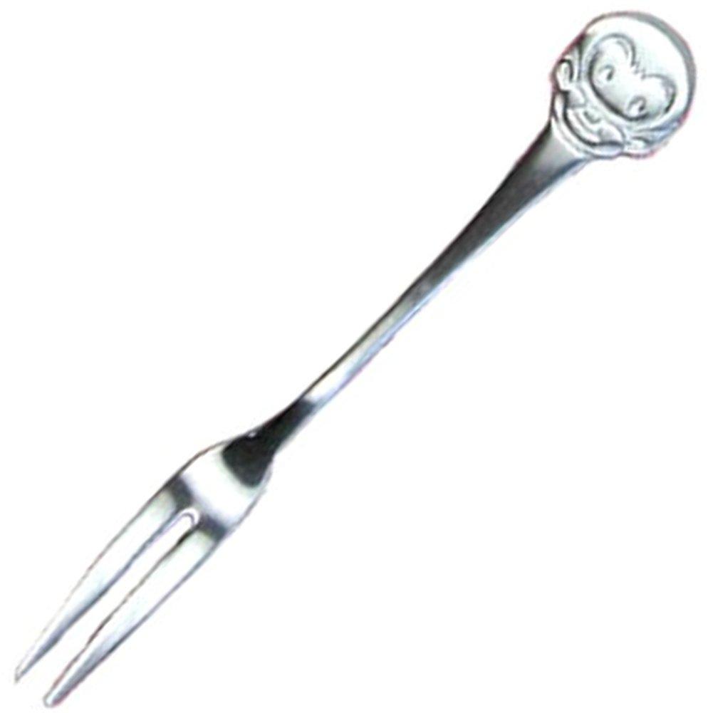 Nagao Animal Land Coffee Spoon Fork Set 2 Made in Japan & (Monkey Design, Pieces) -