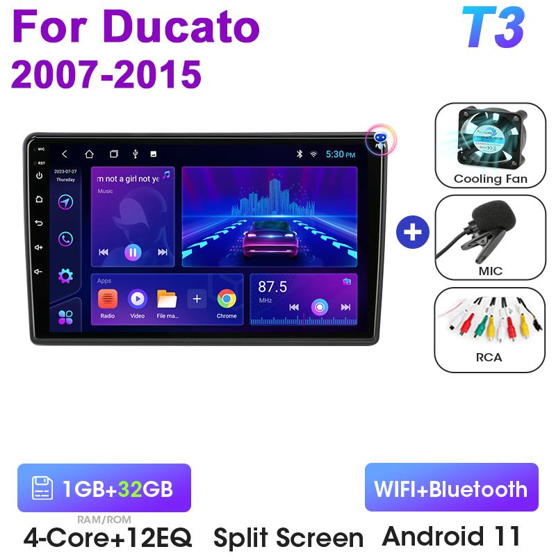 2 Din Android 12 автомобильное радио для Fiat Ducato Peugeot Boxer Citroen Jumper 2 2006-2025 мультимедийный видеоплеер Carplay авто стерео