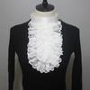 Victorians Colonial Ruffle Lace Jabot False Collar Necktie Steampunk Medieval Costume Shirt Front Detachable Neck Collar