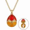Copper Egg Pendant Necklace Egg Shape Egg Charm Vintage Style Zodiac Necklace  Daily Wear