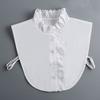 Autumn Women's Cotton Detachable Collar for Sweater Blouse New Shirt Fake Collar Decorative Female White Half Shirt False Collar