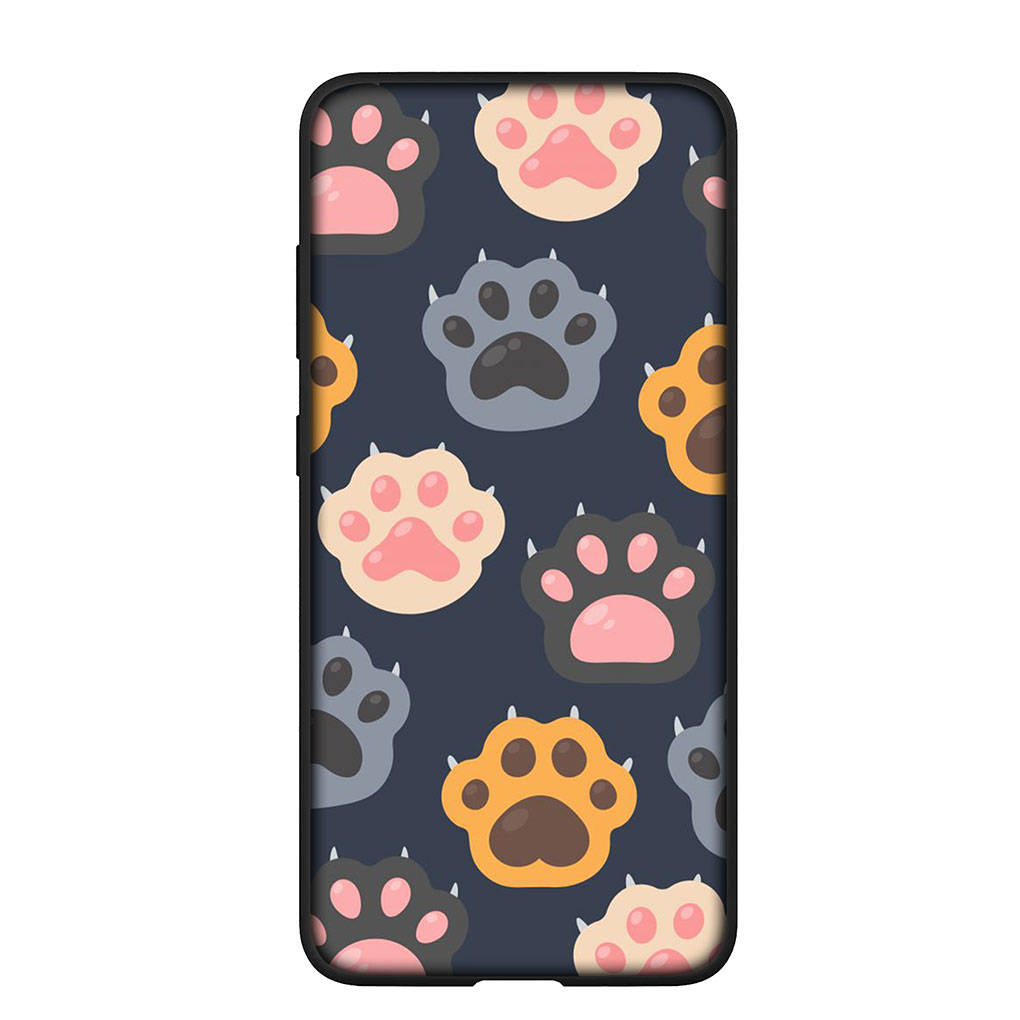 Чехол для телефона Samsung Galaxy S24 S23 iPhone 15 14 Xiaomi Redmi Note 13 12 11 8 10 9 Pro Max Plus X XR OPPO A15 Huawei Cute Dog Paw Cat Cover