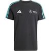 adidas Футболка Mercedes Amg Petronas Formula Team Dna Черно-белая Мужская Уличная одежда JV5425