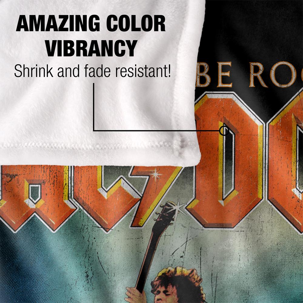 AC/DC Let There Be Rock Silky Supersoft Blanket