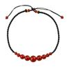 GemChic Women's New Ethnic Simple Agate Beads Collarbone Necklace Vintage Adjustable Chain Fashion Birthday Christmas Jewelry Gift