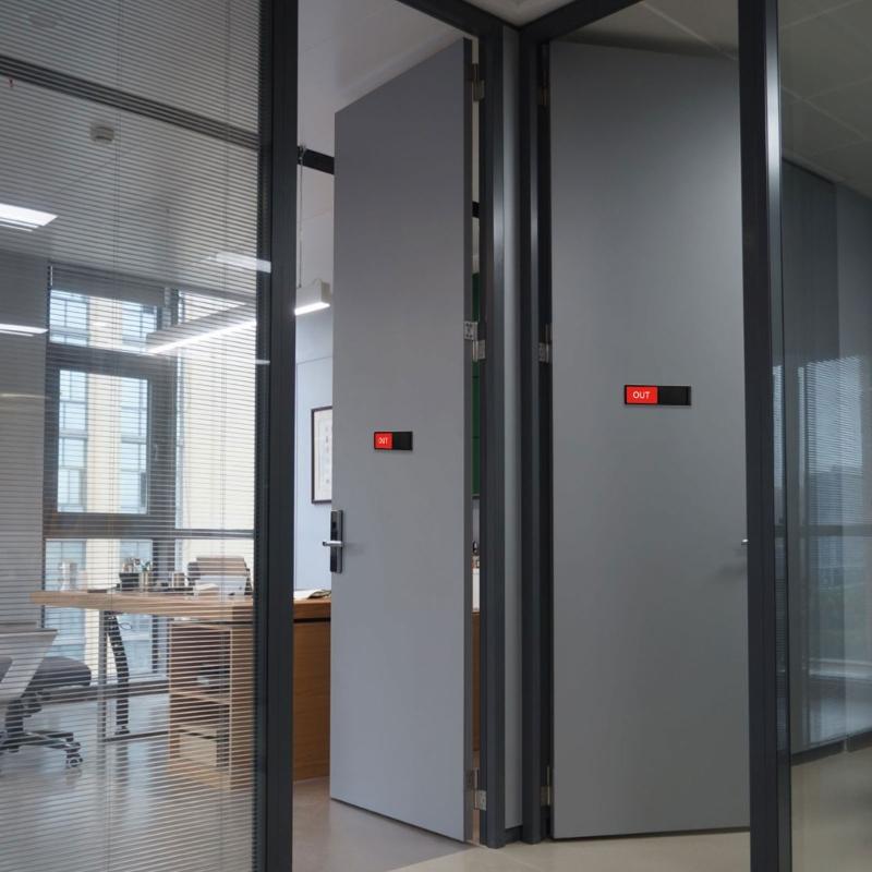 Табличка на дверь офиса Вход Выход Табличка для двери офиса Магнитный слайдер Табличка для двери для школы, отеля, больницы, украшения для конференц-зала