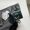 2026 New Kelly Bag Fashion Women's Handbag Versatile Oblique Span Bag Small Square Bag One Shoulder Handbag