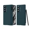 Matte Candy Color With Pen Slot Case for Samsung Galaxy Z Fold 7 6  4 3 fold7 Screen Protector Film Hard PC Shockproof Cover