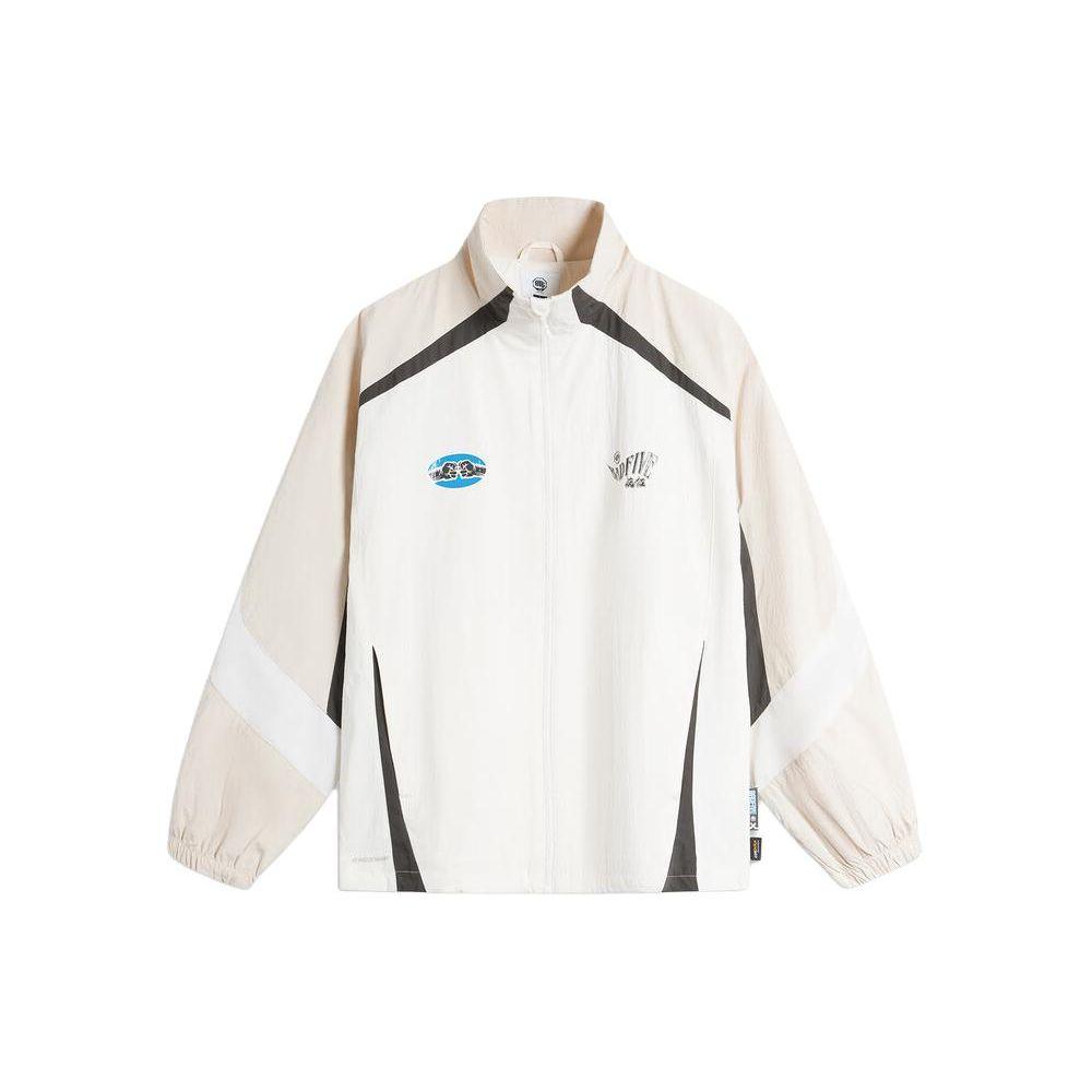 Li Ning Bad Five Color Block Stand Collar Легкая спортивная куртка Мужская куртка Off-White Gravel-Gray AFDU069-1