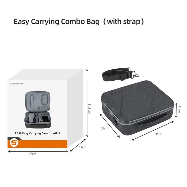 Для DJI Air 3 Drone Box Storage Плечевая сумка Чехол для переноски Сумка для DJI Air 3 Самолет и RC 2 RC-N2 Пульт дистанционного управления Аксессуар