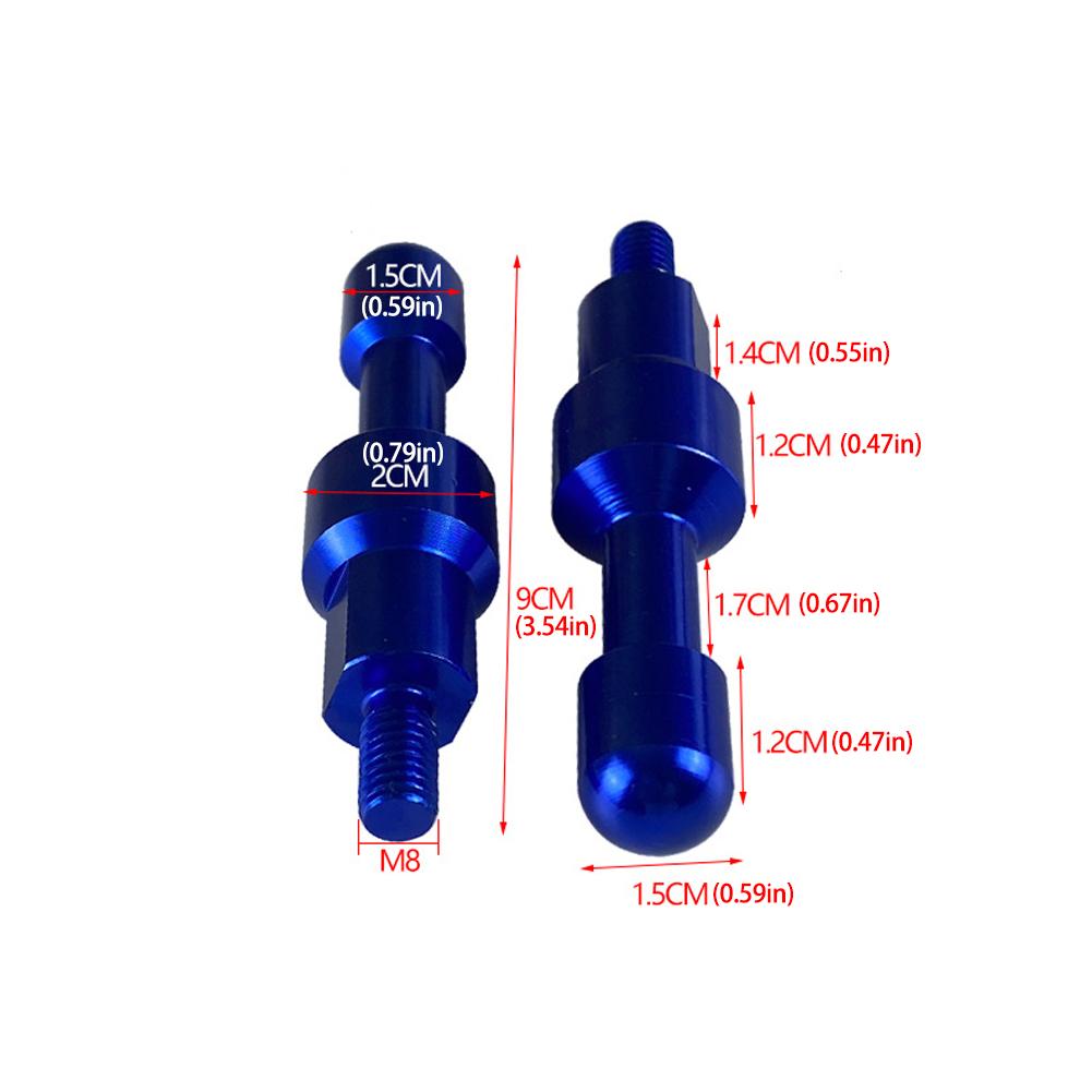 2 шт. M8 мотоцикл электрический велосипед ЧПУ алюминиевый зеркало заднего вида отверстие декоративные заглушки винты крышка удлинитель колпачка