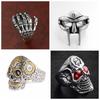 Dark Series Retro Skull Five-Claw Ring - Cool Hip-Hop Street Style Accessory