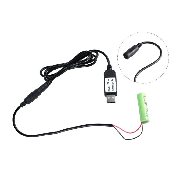 USB-элиминаторы батарей Линия USB 5V 2A на 2x1.5V LR03 Заглушка батареи Кабель питания для пультов игрушек Термометров