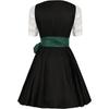 2025 Spring/Summer Women's European & American Cosplay Maid Beer Costume Short Sleeve Dress Set