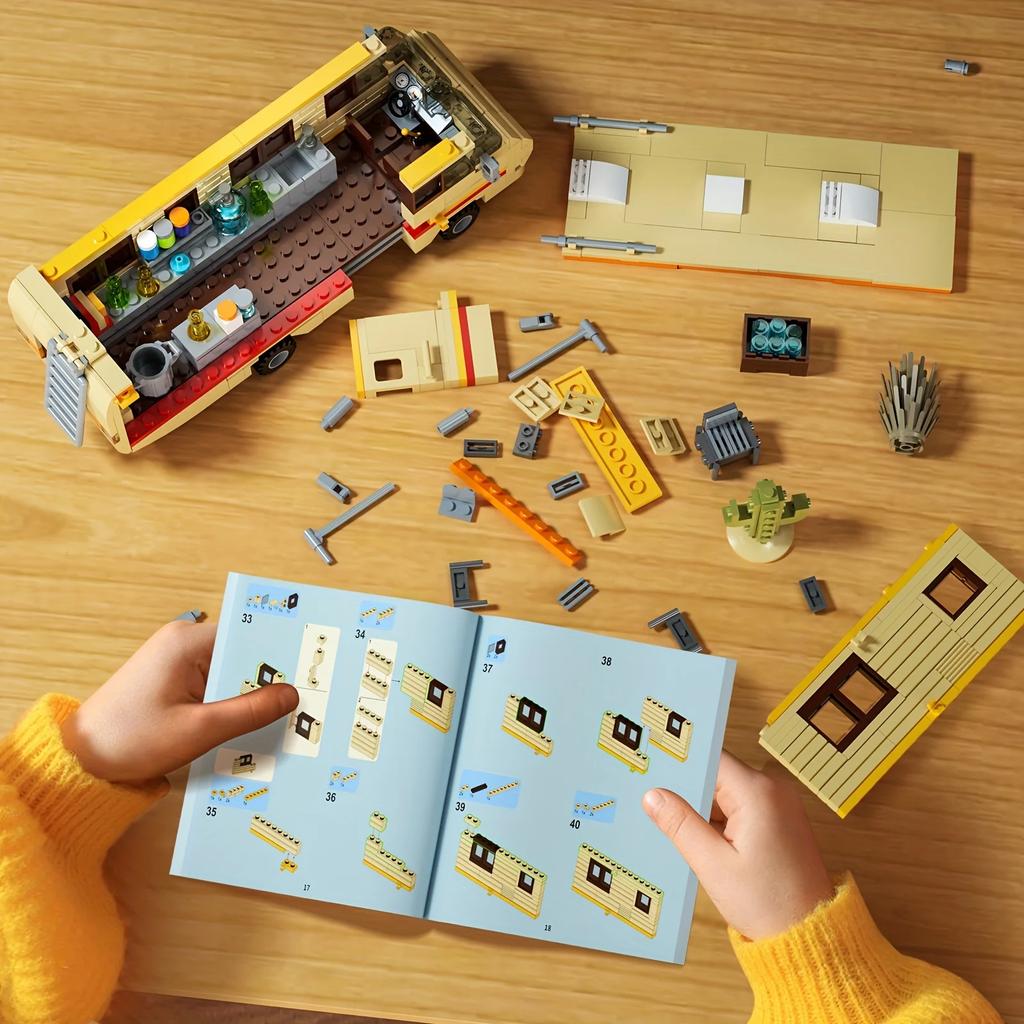 426 Pcs RV Model Building Blocks Set - Creative DIY House Van Toys Educational Building Toys Set Suitable for Decoration & Gifts